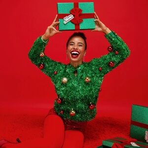 Tipsy Elves Green Christmas Sweater